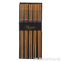 Helen Chen's Asian Kitchen Bamboo Chopsticks  5-Pair Silk Wrapped  2-Pack (10 Pairs of Chopsticks in Total) - B01556A7V0